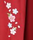 卒業式袴単品レンタル[刺繍]エンジに桜と毬刺繍[身長163-167cm]No.850